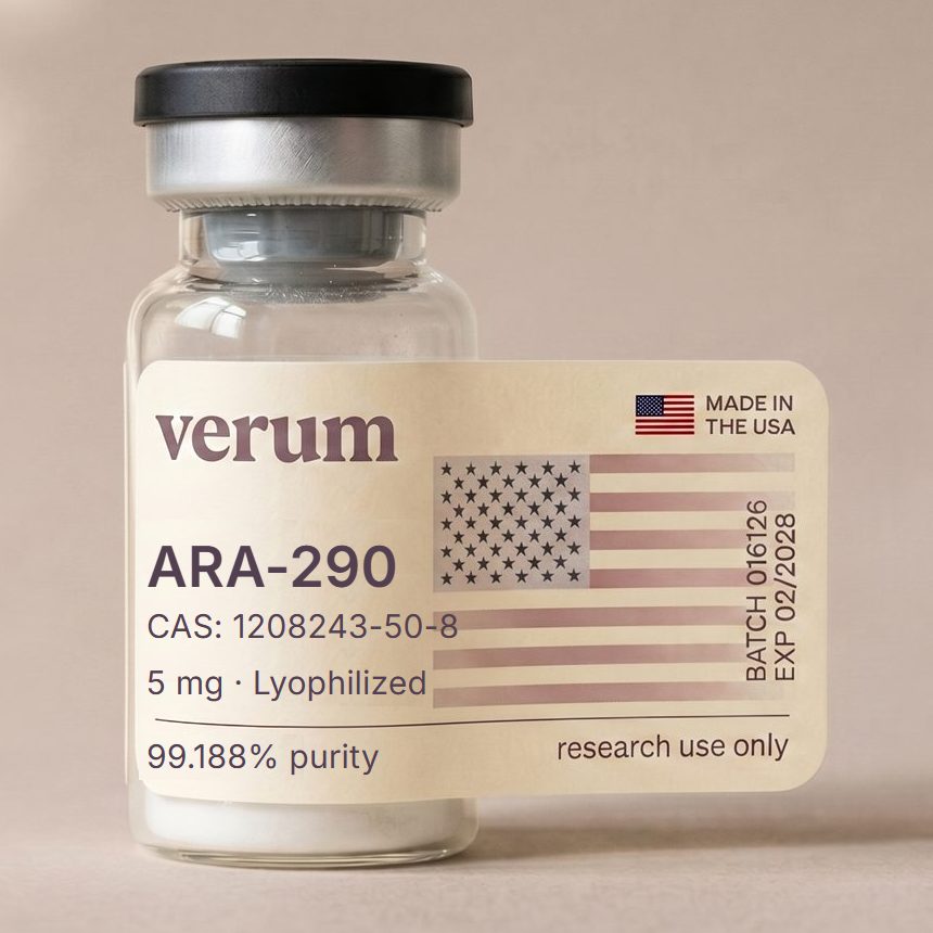 Verum ARA-290 research peptide vial