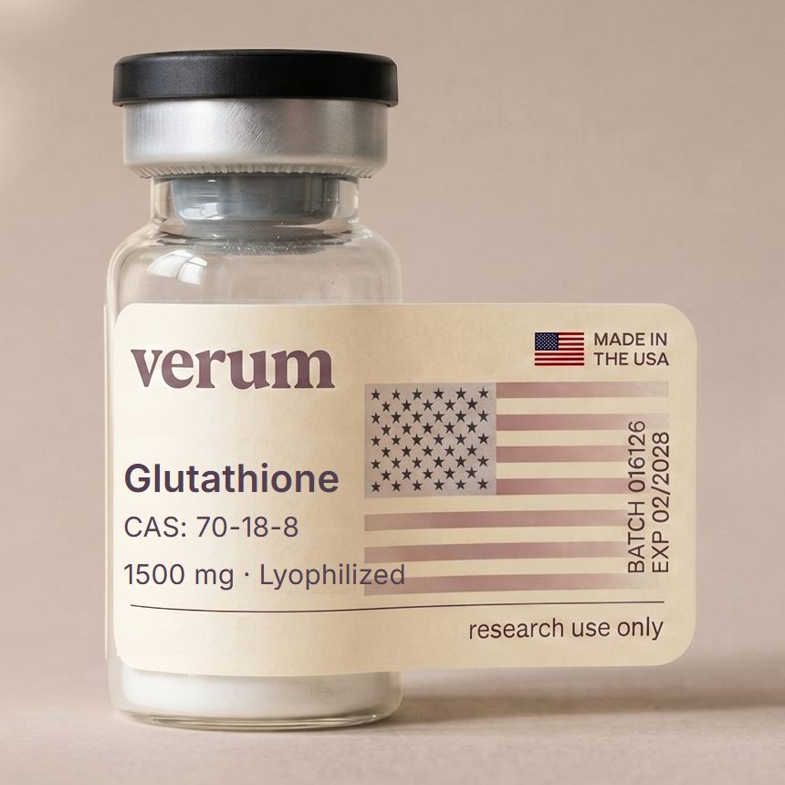 Verum Glutathione research peptide vial
