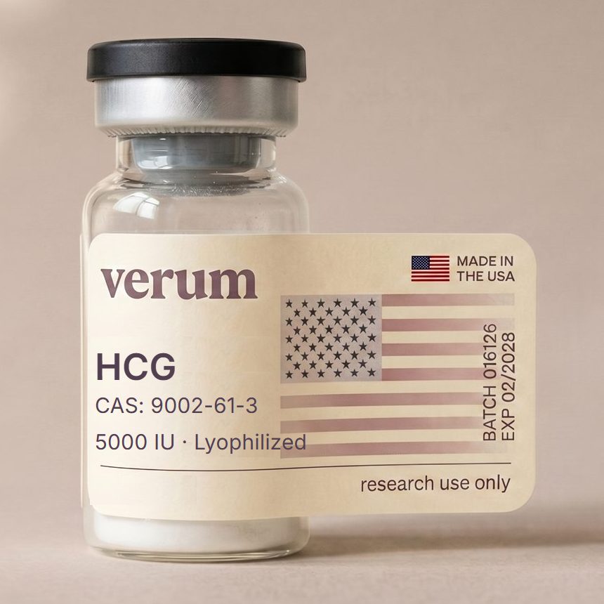 Verum HCG research peptide vial