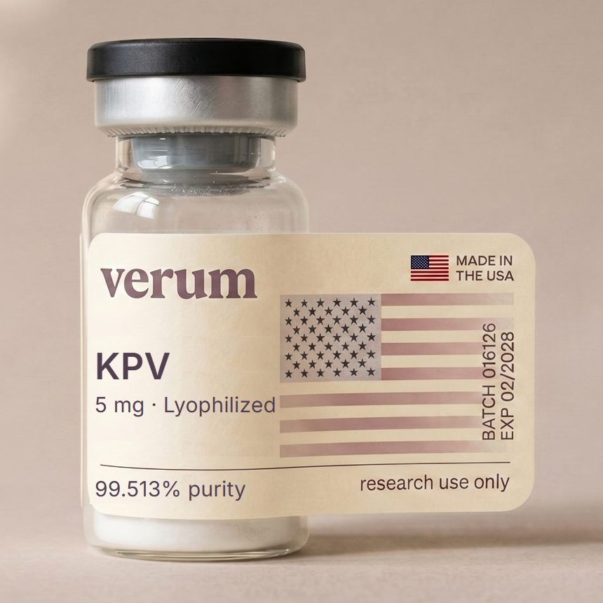 Verum KPV research peptide vial