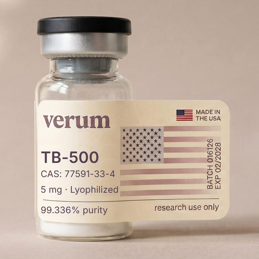 Verum TB-500 research peptide vial