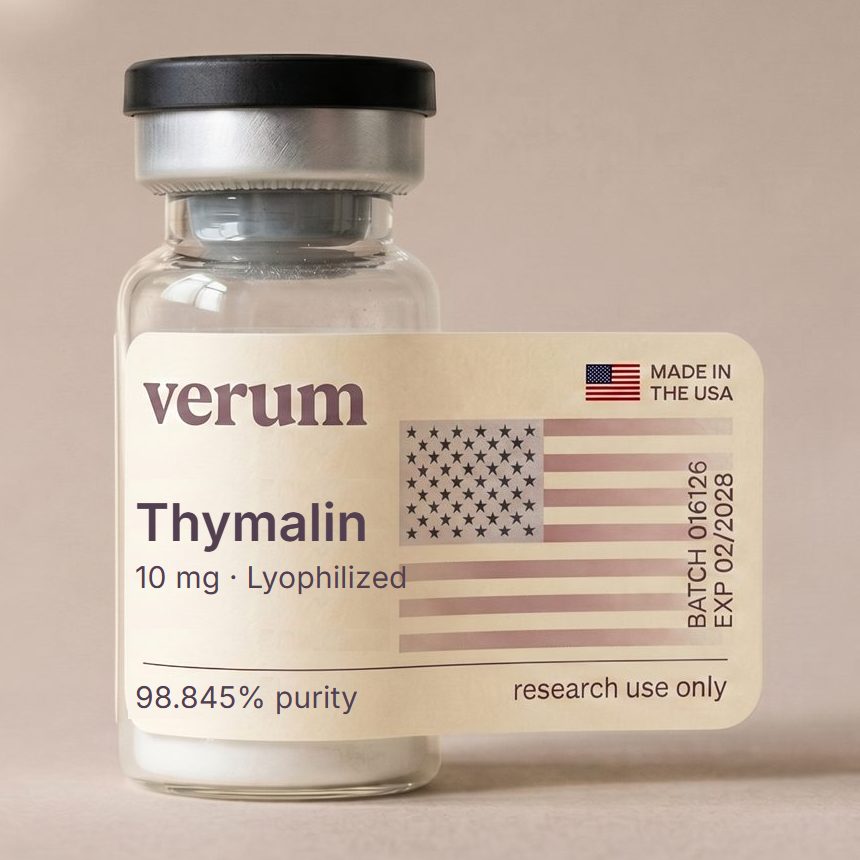 Verum Thymalin research peptide vial